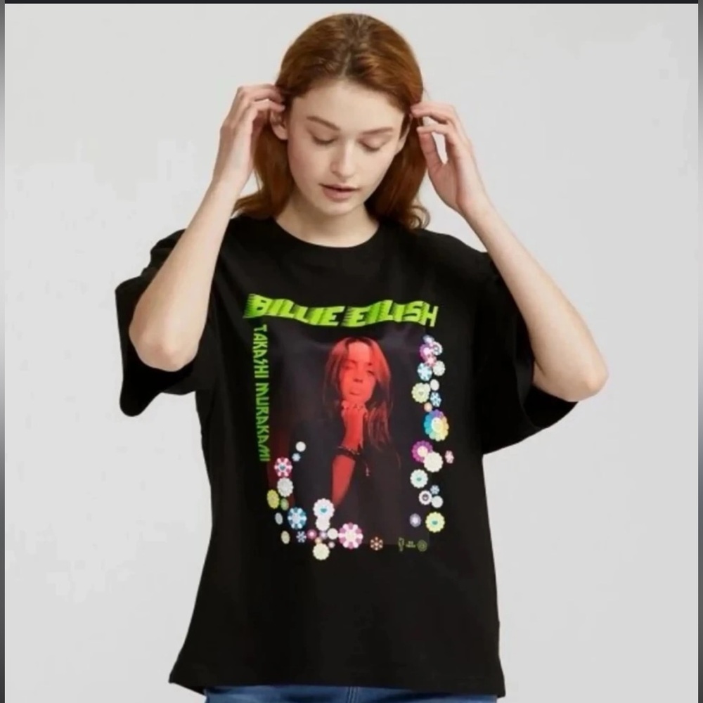 Billie Eilish and Takashi Murakami Uniqlo T-shirt